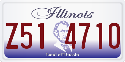 IL license plate Z514710