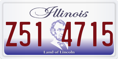 IL license plate Z514715