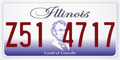 IL license plate Z514717