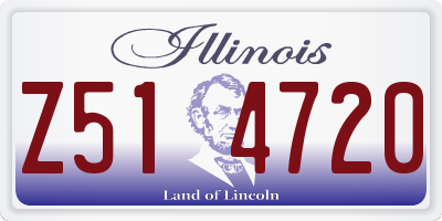 IL license plate Z514720