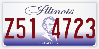 IL license plate Z514723