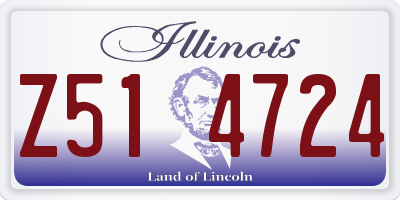 IL license plate Z514724