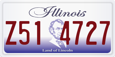 IL license plate Z514727