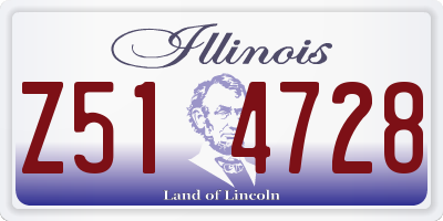 IL license plate Z514728