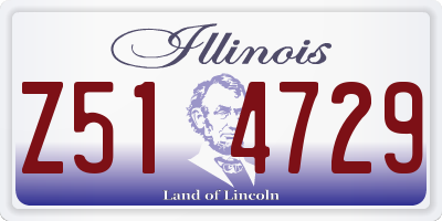 IL license plate Z514729