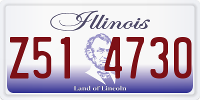 IL license plate Z514730