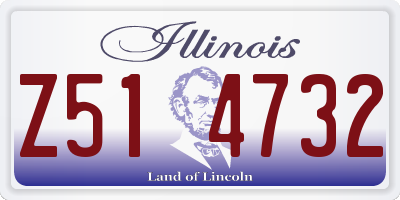 IL license plate Z514732
