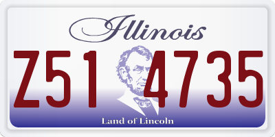 IL license plate Z514735