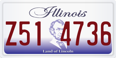 IL license plate Z514736
