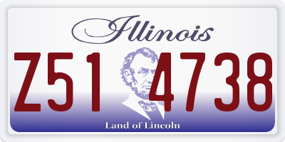 IL license plate Z514738