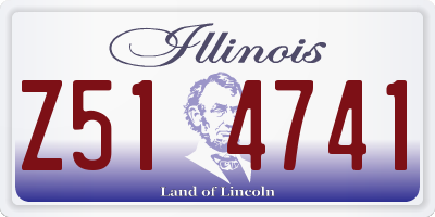 IL license plate Z514741