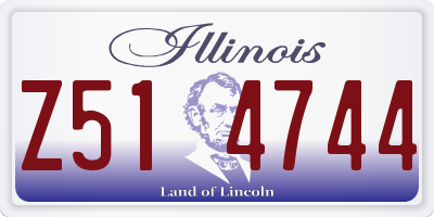IL license plate Z514744