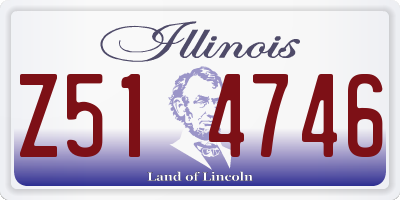 IL license plate Z514746