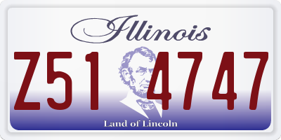 IL license plate Z514747