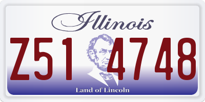 IL license plate Z514748