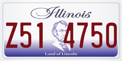 IL license plate Z514750