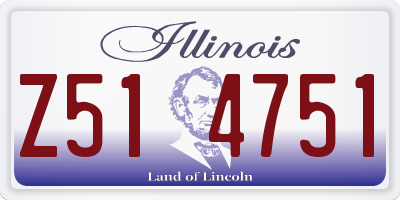 IL license plate Z514751