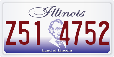 IL license plate Z514752