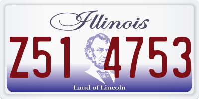 IL license plate Z514753