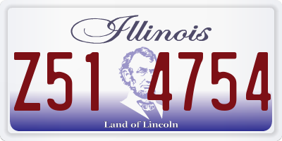 IL license plate Z514754