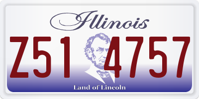 IL license plate Z514757