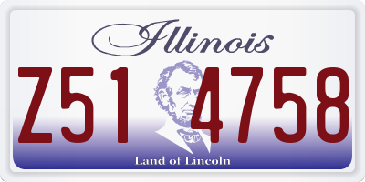 IL license plate Z514758