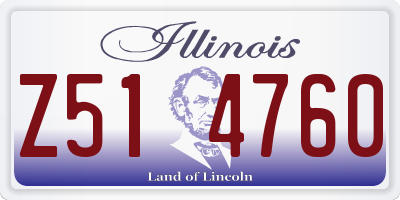 IL license plate Z514760