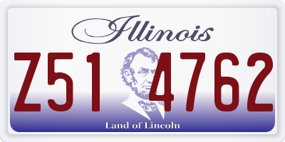 IL license plate Z514762