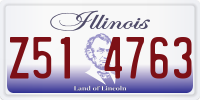 IL license plate Z514763
