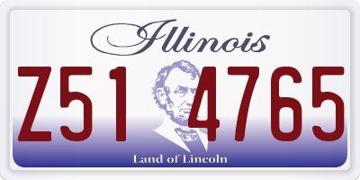 IL license plate Z514765