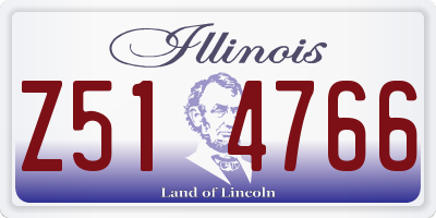 IL license plate Z514766