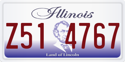 IL license plate Z514767