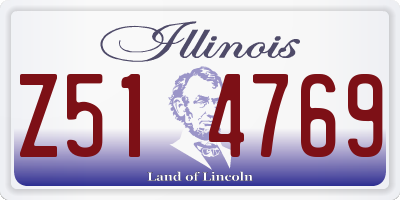 IL license plate Z514769
