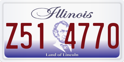 IL license plate Z514770
