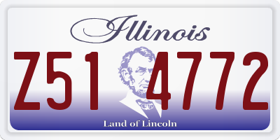 IL license plate Z514772