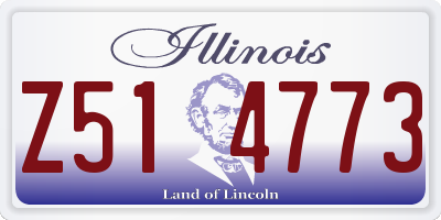 IL license plate Z514773