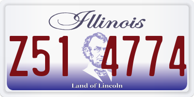 IL license plate Z514774