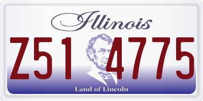 IL license plate Z514775