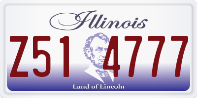 IL license plate Z514777