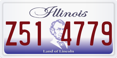 IL license plate Z514779
