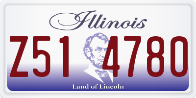 IL license plate Z514780