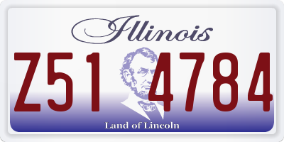 IL license plate Z514784