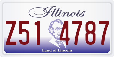IL license plate Z514787