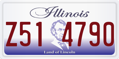 IL license plate Z514790