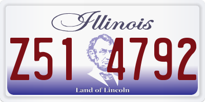IL license plate Z514792