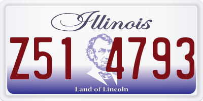 IL license plate Z514793