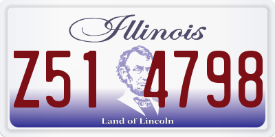 IL license plate Z514798