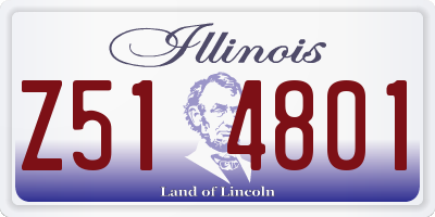 IL license plate Z514801