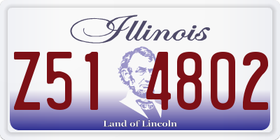 IL license plate Z514802