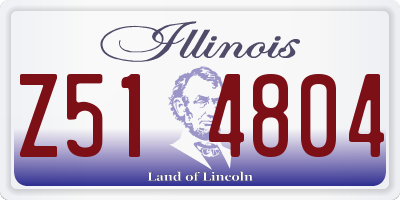 IL license plate Z514804